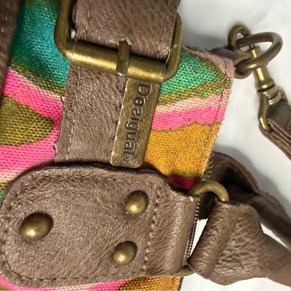 Desigual Women Handbag Boho Multicolor Canva Print Fashion - Picture 6 of 10